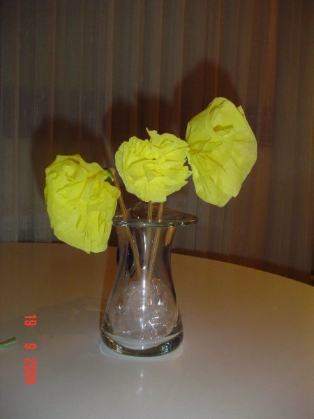 Cvetlice iz papirnatih servetkov