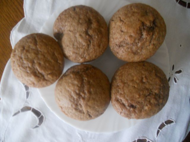 Muffini s hruškami in nutello (pižamca)