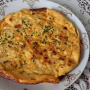 Fritata  s porom in slanino