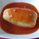 Paprika z ješprenjem in gobicami