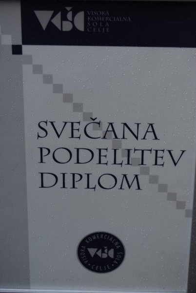 Podelitev diplome,celje - foto povečava