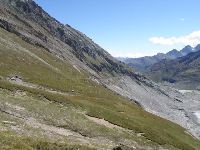Pogled nazaj na Kaiser Franz-Josefs-Höhe (2312 m)
