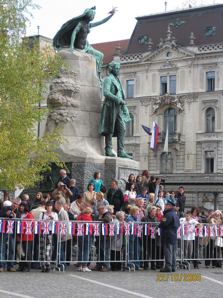 obisk kraljice  v Ljubljani