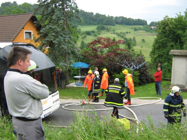 Požar avtobusa Ključice - foto