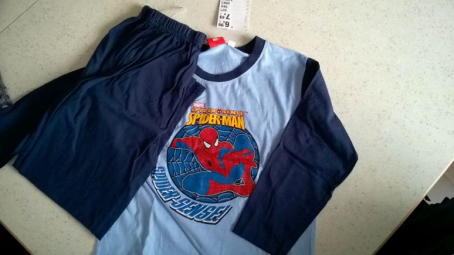 Pižama spiderman 110/116 NOVA