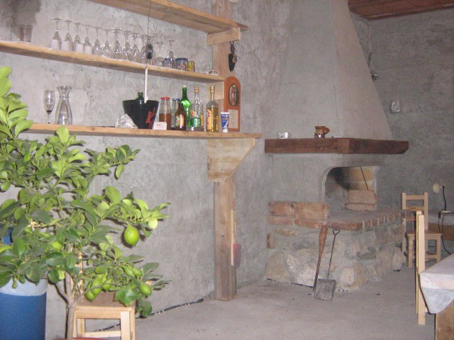 Kamin,letna kuhinja in bazen - foto