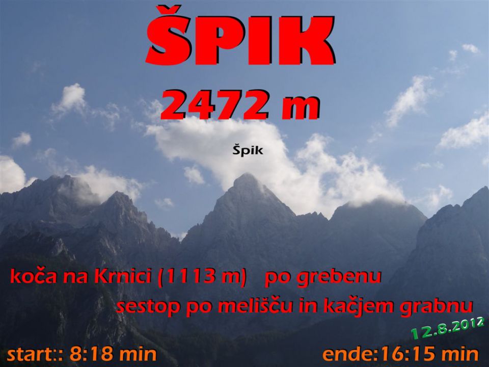 Krnica-Lipnica-Špik-Kač.greben-12.8.2012 - foto povečava