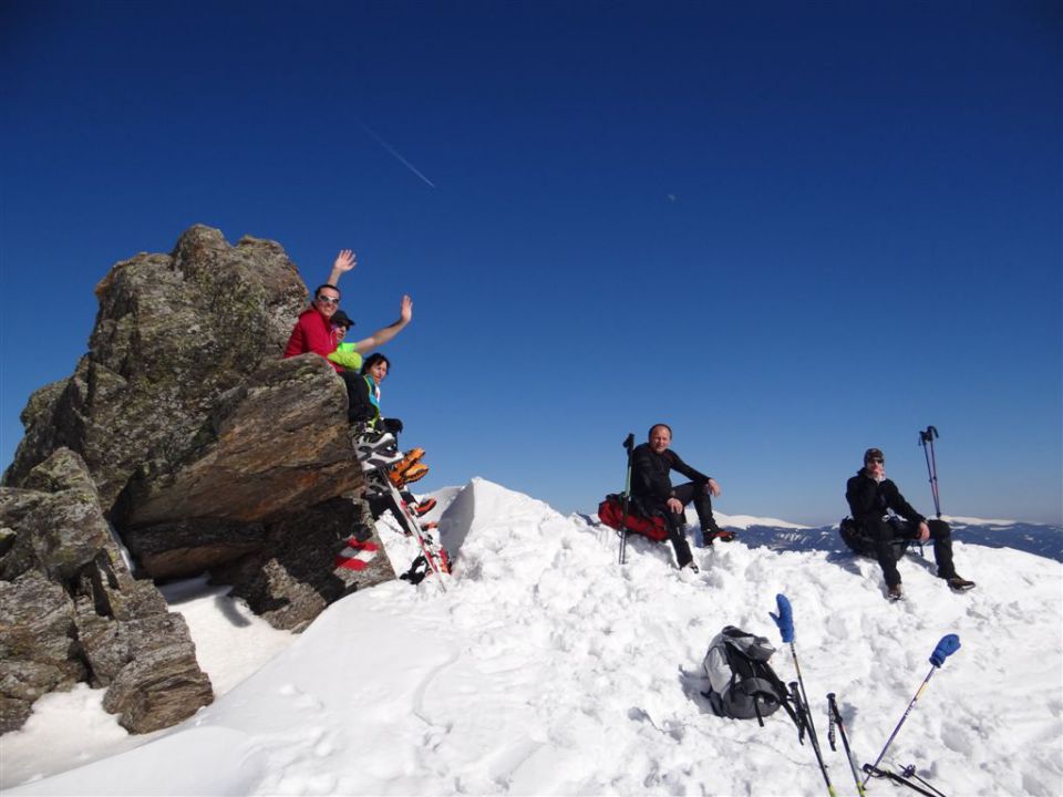 Waldheimhütte-Zirbitzkogel(2396m)-9.3.2014 - foto povečava