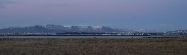 Pogled na Reykjavík iz Álftanesa