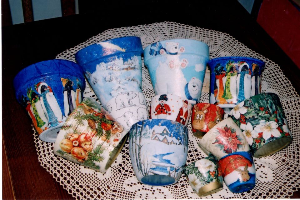 novoletni lonci za rože