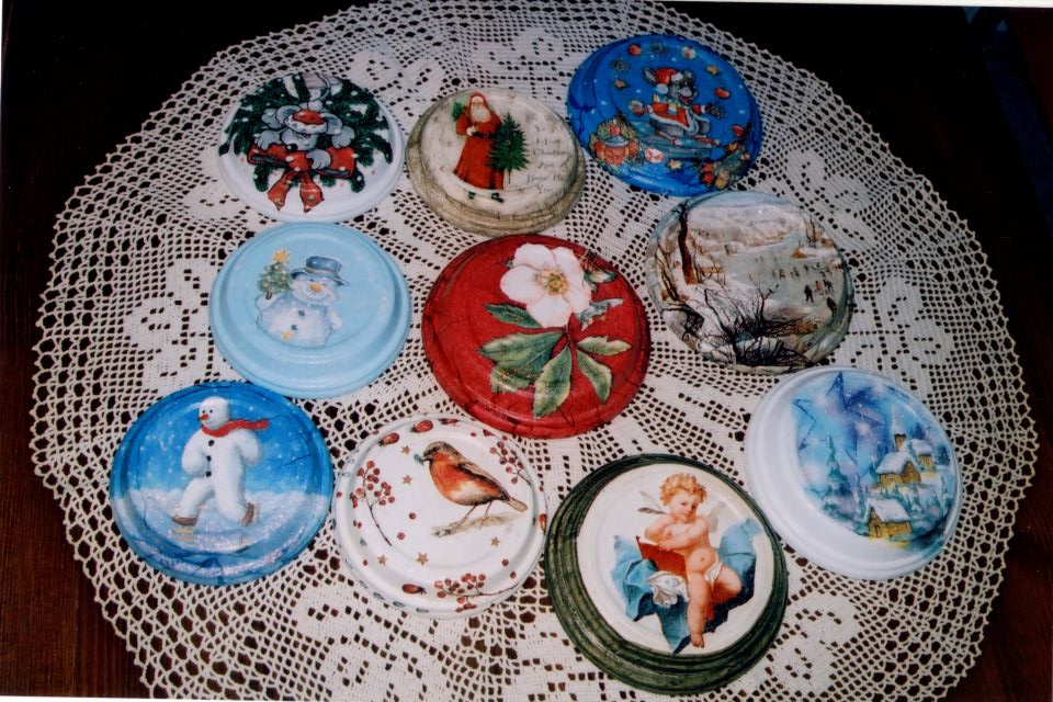 novoletni podstavki zunanje strani