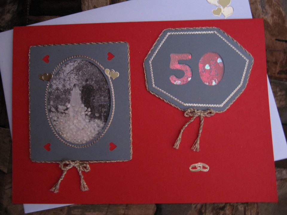 voščilnica za zlato poroko