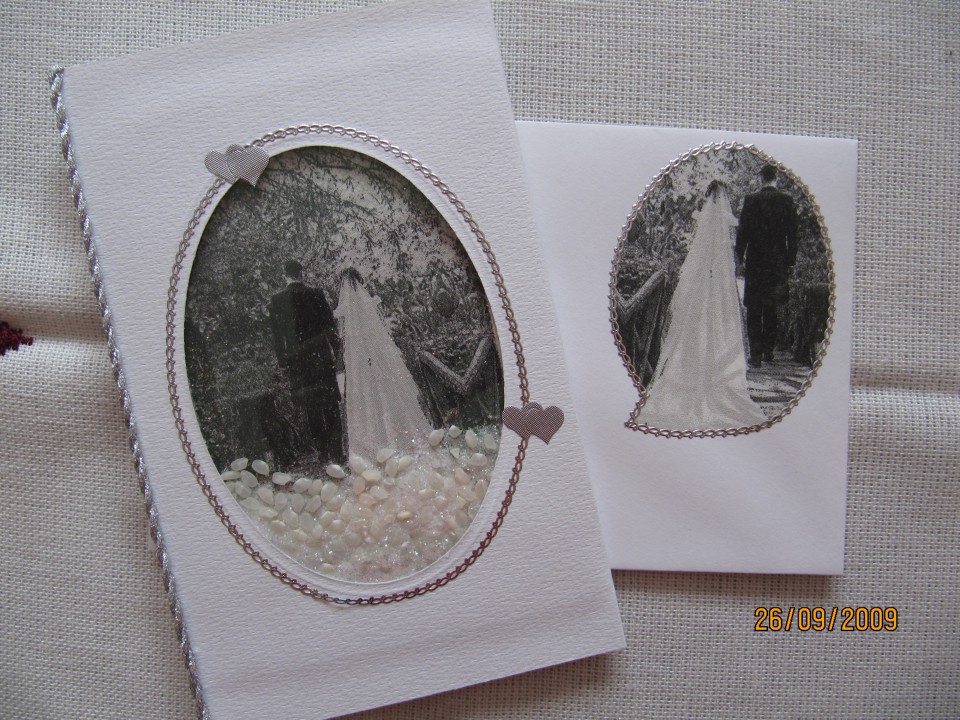 poročna voščilnica z rižem