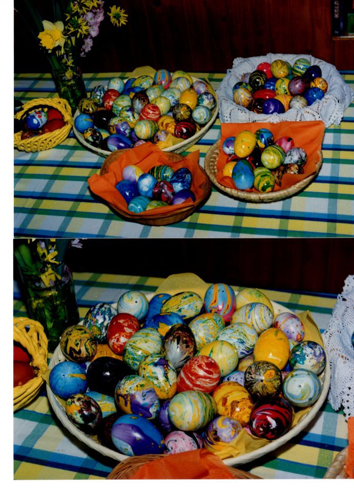 marmorirana jajca v peharjih