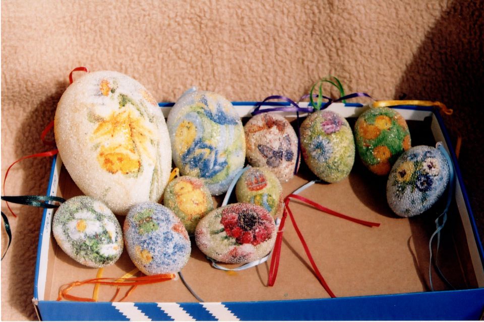 servetna tehnika in steklene kroglice