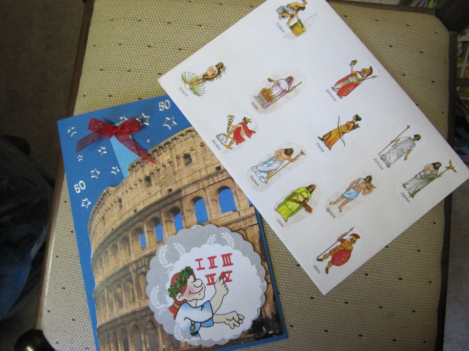 vizitka za navdušeno Rimljanko