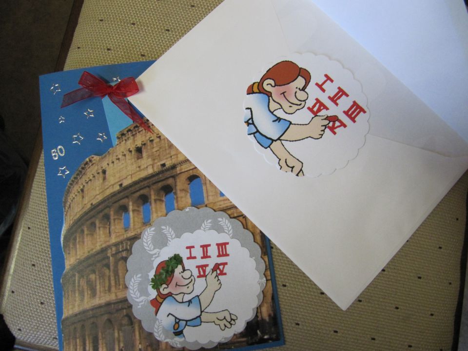 vizitka za navdušeno Rimljanko