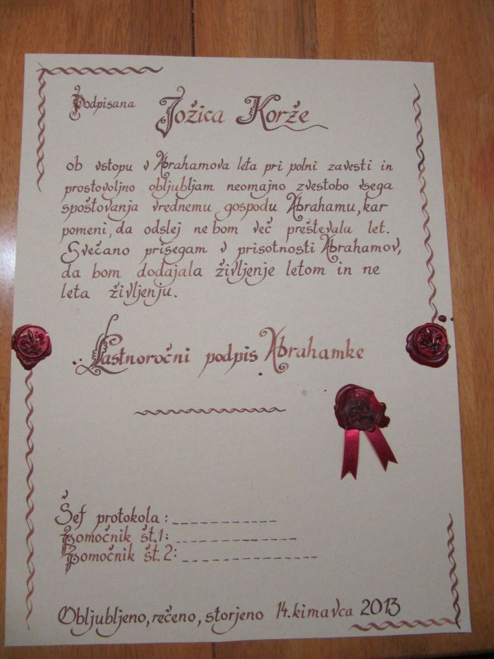 malo za šalo malo zares za Abrahamko