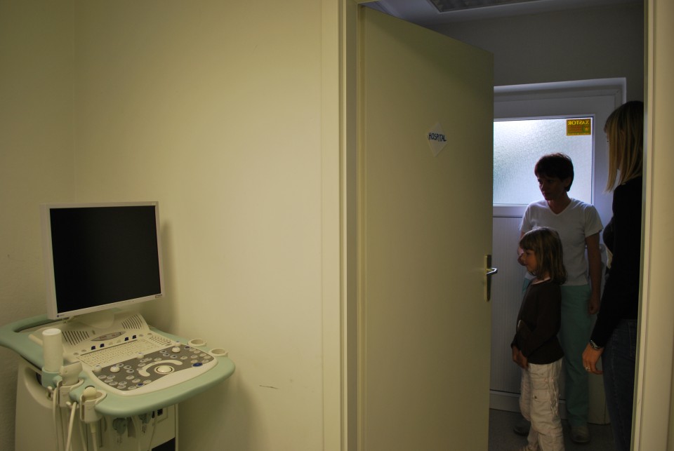Klinika je moderno opremljena - na sliki ultrazvok
