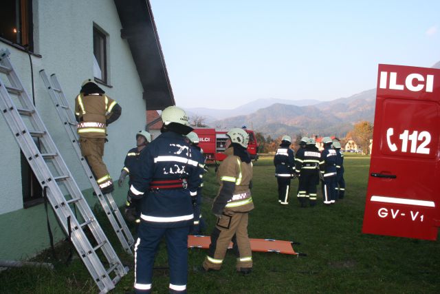 Skupna vaja  OP Ljubno ob Savinji 31.10.2009 - foto