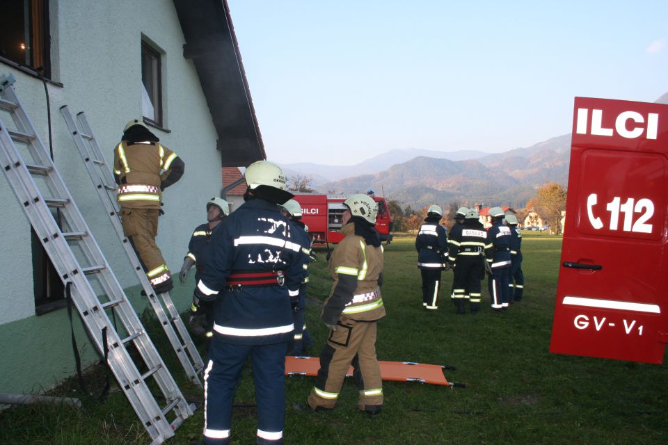 Skupna vaja  OP Ljubno ob Savinji 31.10.2009 - foto povečava