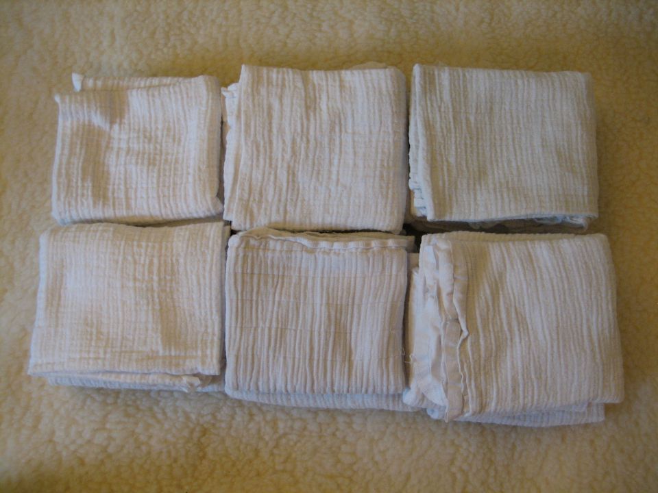 Tetra pleničke Tosama, 20 kom, uporabljene za pogrinjanje, brez madežev, cena: 14€