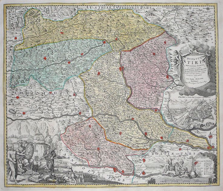 1720 Štajerska Homann,Johann Baptist