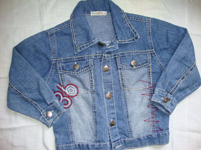 Jeans jakna, 110-116, 5 eur