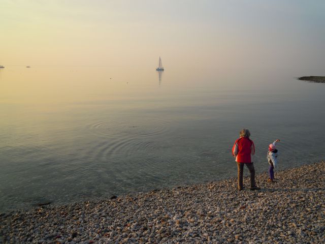 Zima na obali - Strunjan - foto