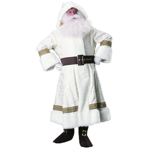 Kostum beli krzneni plašč za Dedka mraza