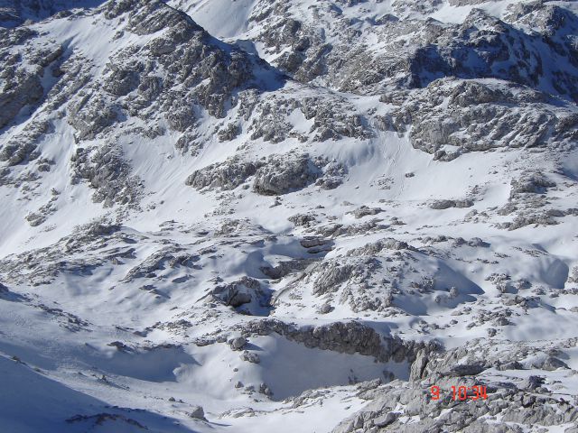 Triglav,zim.vzpon(Zadnjica-škrbina)-9.11.12 - foto