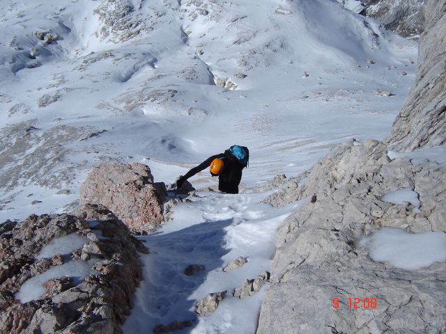 Triglav,zim.vzpon(Zadnjica-škrbina)-9.11.12 - foto