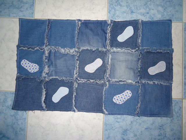 Jeans v kopalnici - foto