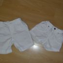 kratke in malo daljše hlače H&M v 86 cena 2,50 eur za ene bele