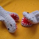 ročno pletene rokavice - morski pes