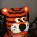 ročno pletena kapa tiger