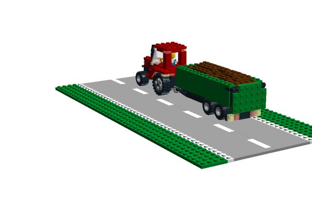 Lego traktor - foto