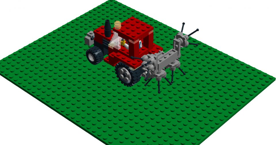 Lego traktor - foto povečava