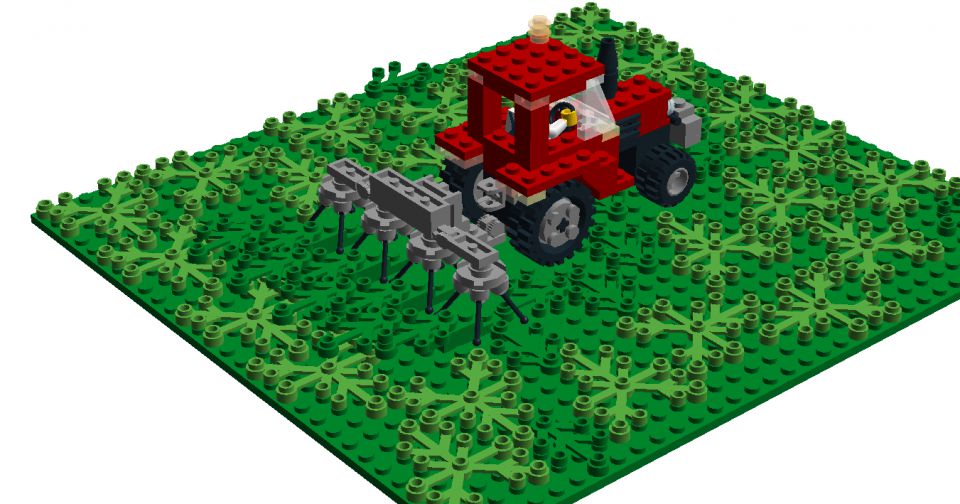 Lego traktor - foto povečava