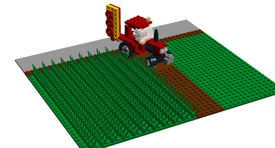 Lego traktor - foto povečava