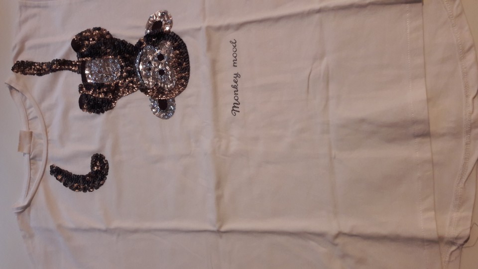 Majčka Zara z bleščiami, kratek rokav, 164, 2,5€