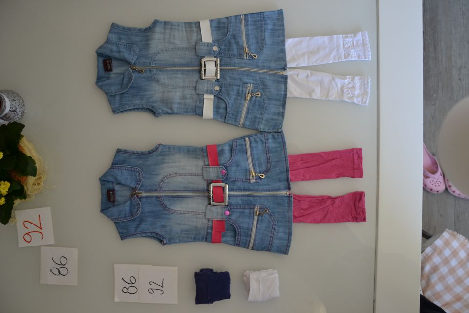 Jeans obleka 86/92