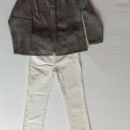 Okaidi jopica & H&M NOVE žametne hlače z bleščicami