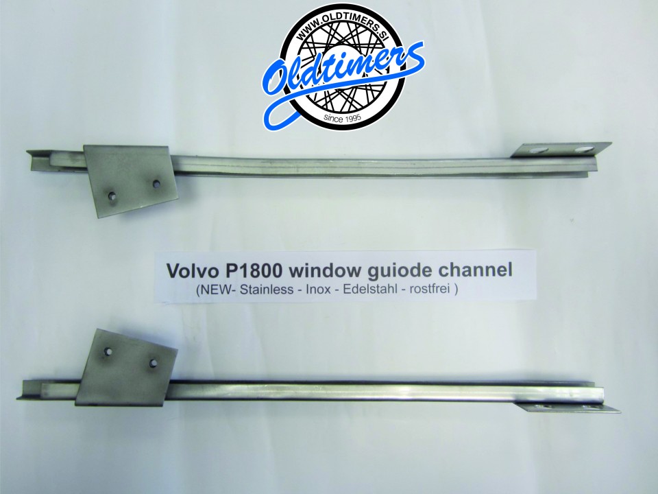 Volvo P1800 Door window guide channel (new stainless – inox  )
