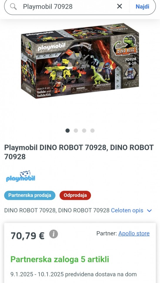 Playmobil Dino Rise 5 setov - foto povečava