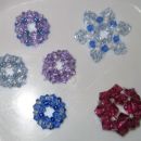 Prvi poskusi prepletanja swarovski perlic...