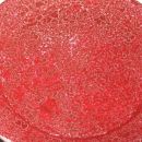 prvi poskus razpok (roza akrilna barva, medij za razpoke, granatno rdeca akrilna barva)