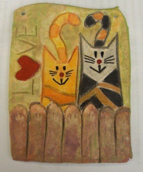 Mačji par (DAS, akvarel)