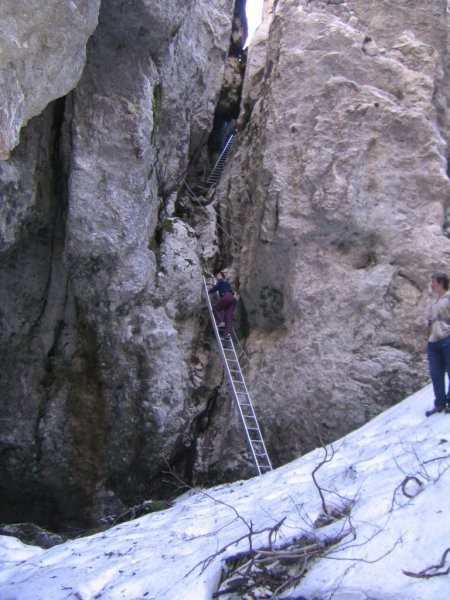 Jama u koju se spušta ljestvama