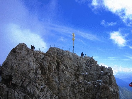 vrh Zugspitze 2964 m